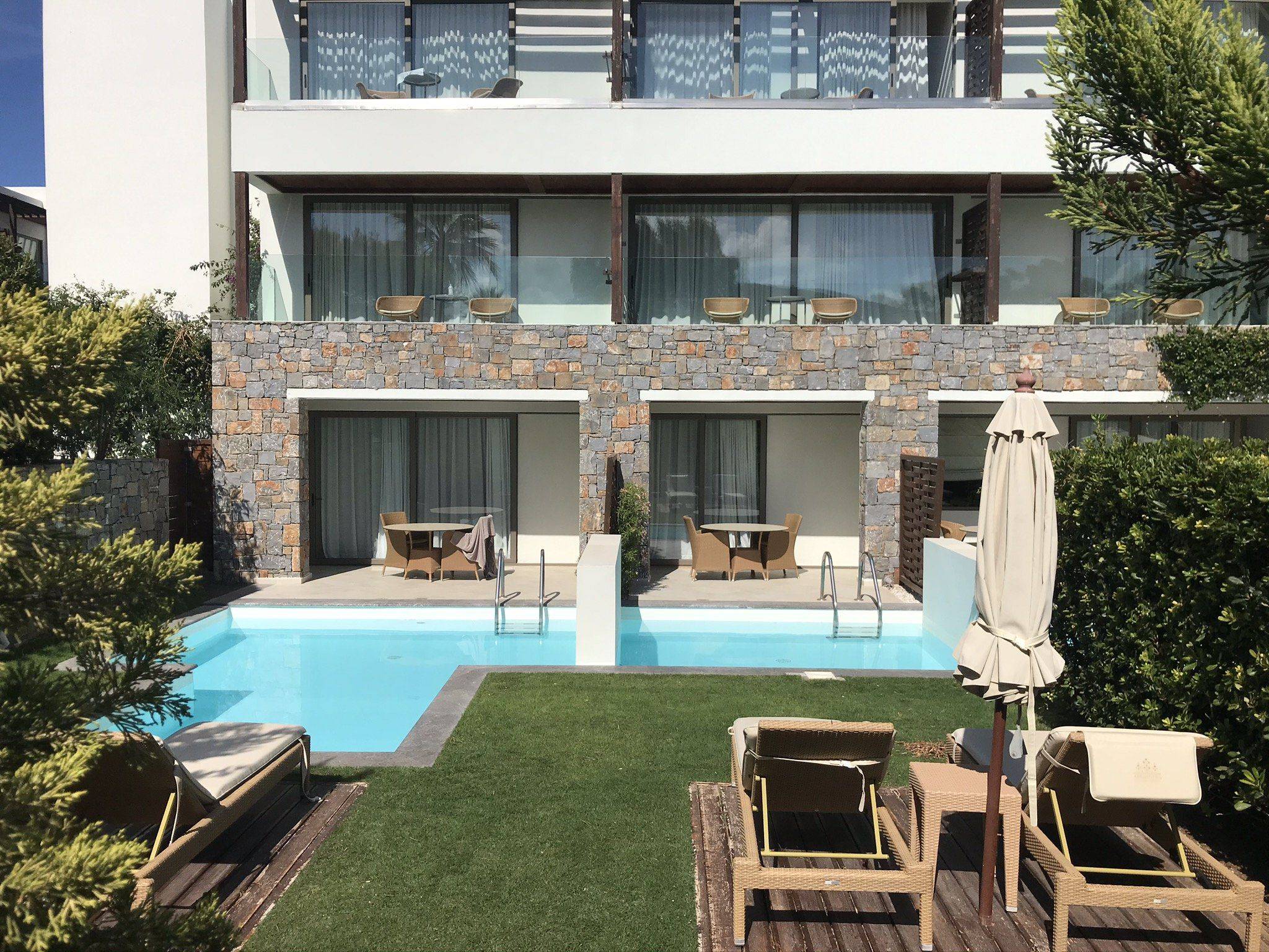 Kreta Amirandes private Pool Zimmer