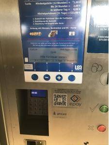 Kassenautomat Parkhaus Filderstadt