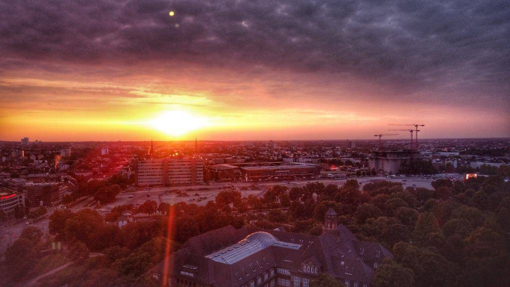 Hamburg Sonnenuntergang