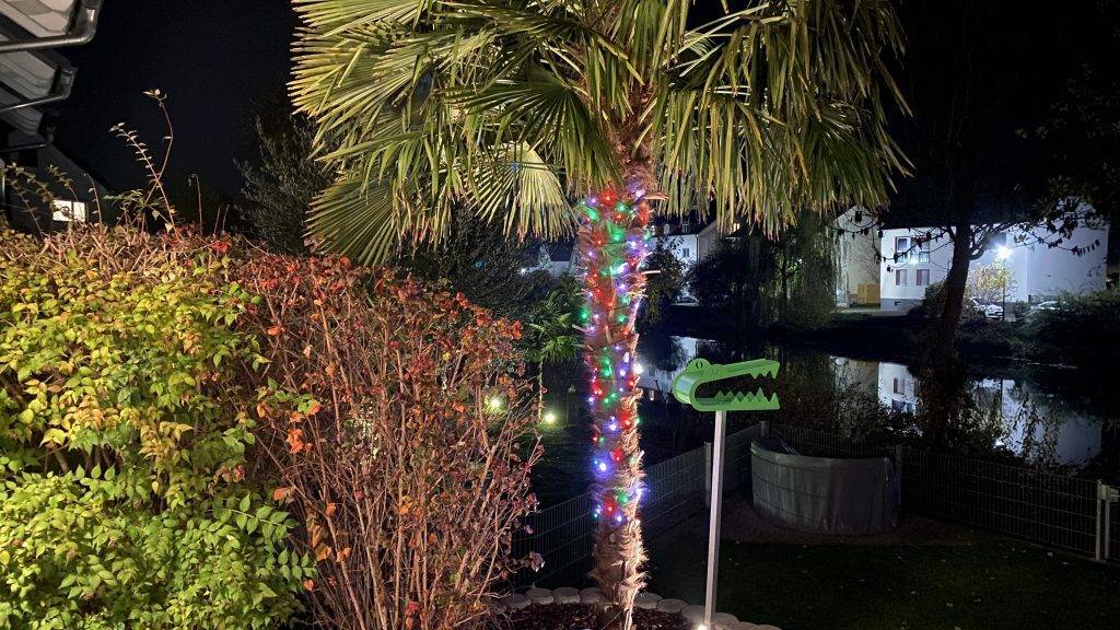 Weihnachten Lichterketten außen