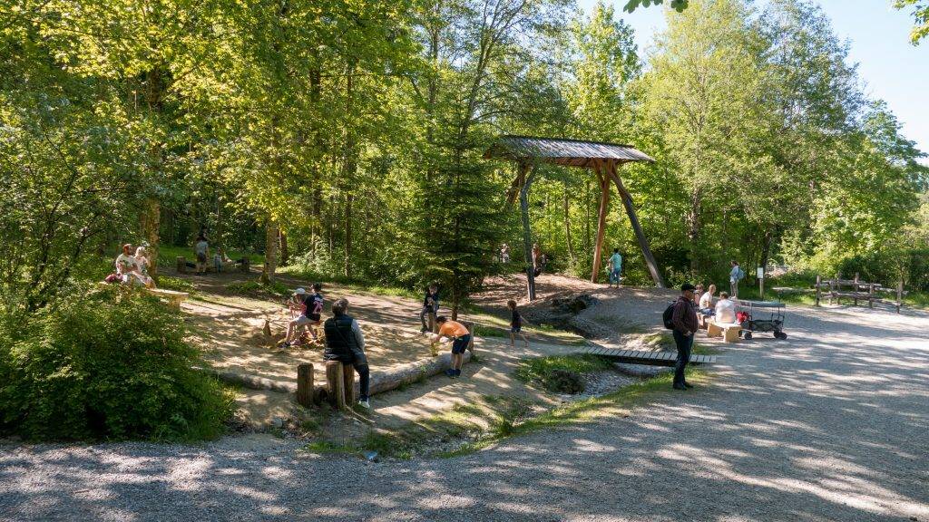 Walderlebniszentrum Ziegelwies Spielplatz Bergwaldpfad