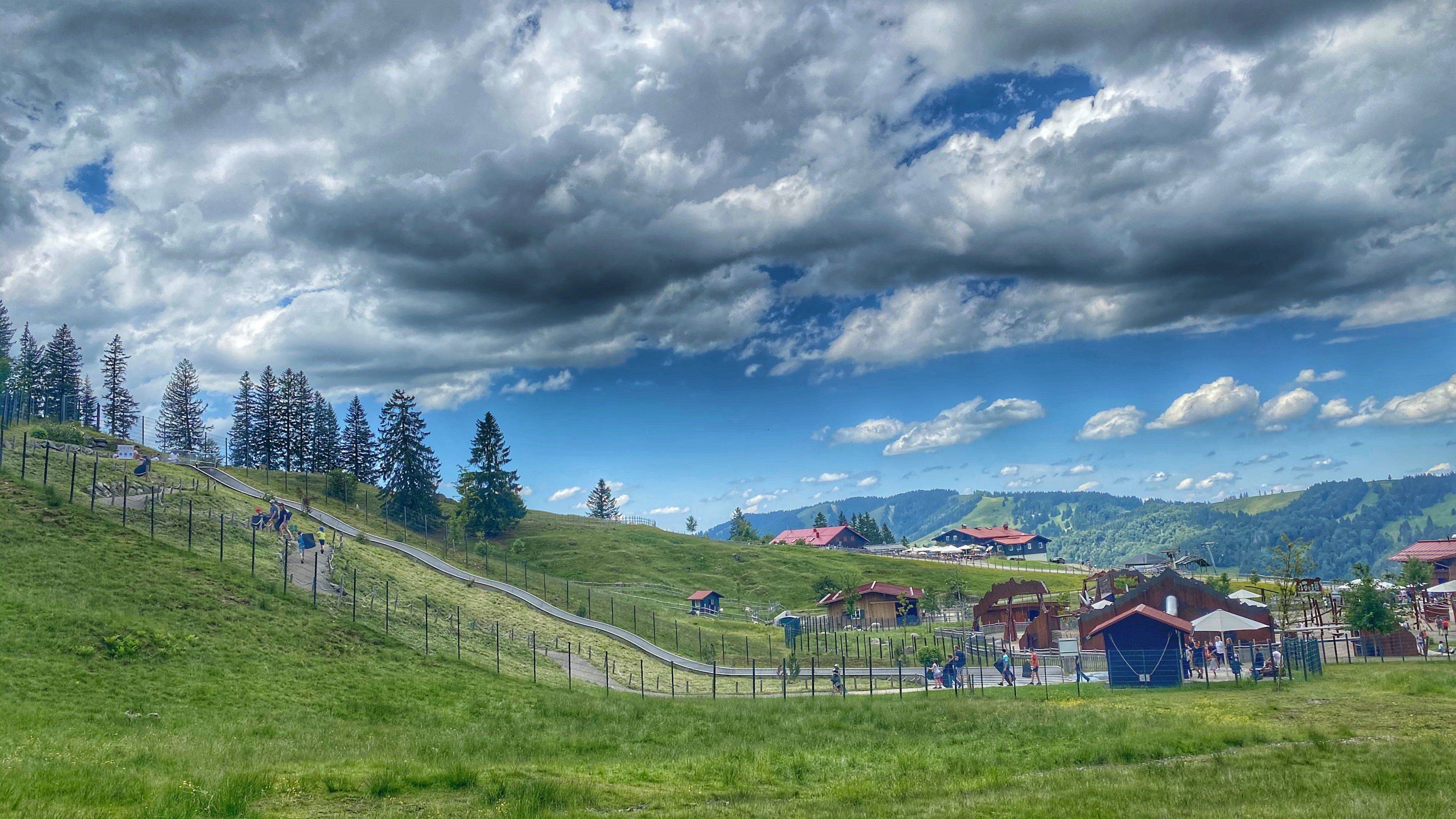 Alpsee Bergwelt Teppich Rutsche