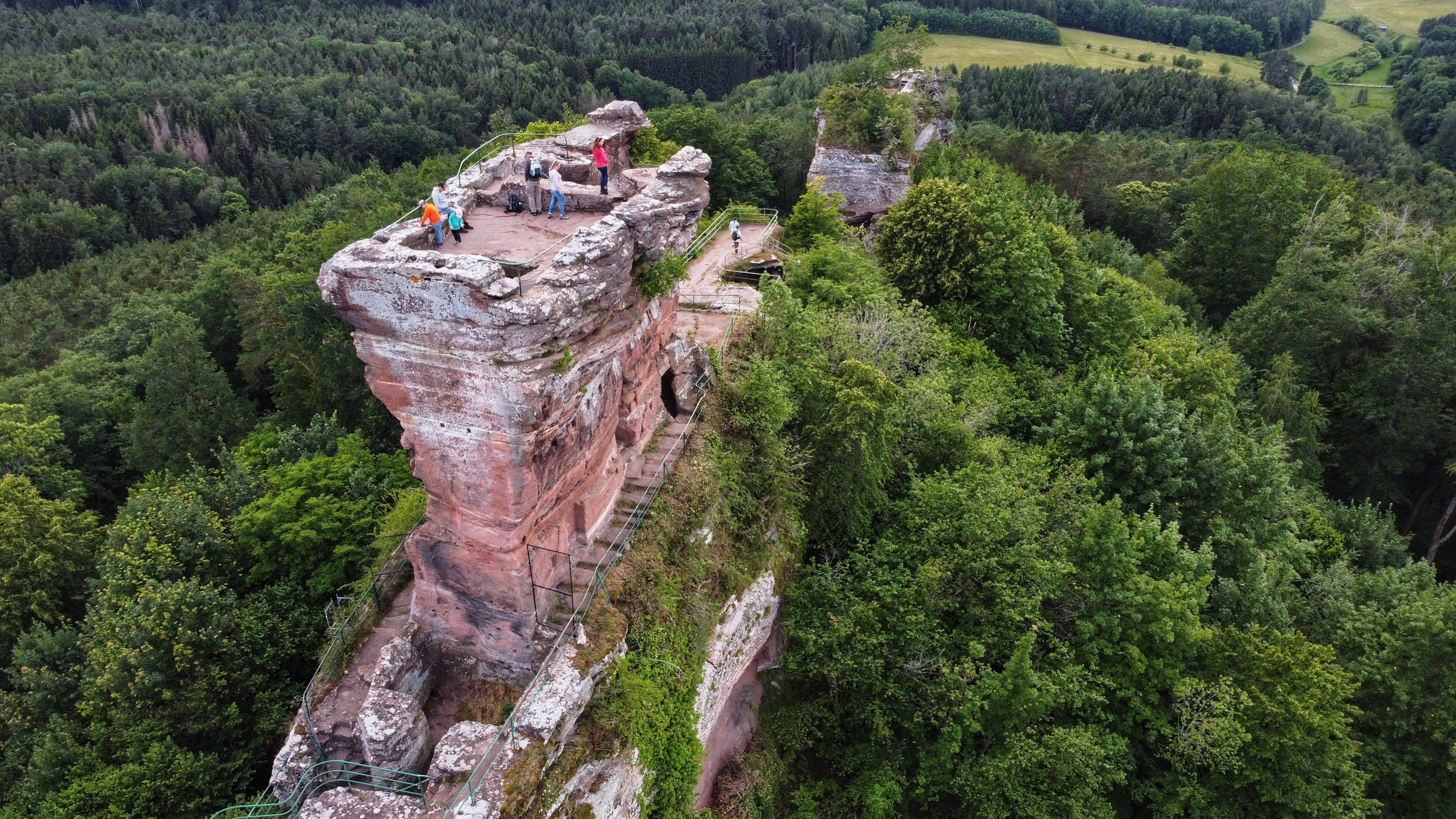 Burgruine Drachenfels Panorama