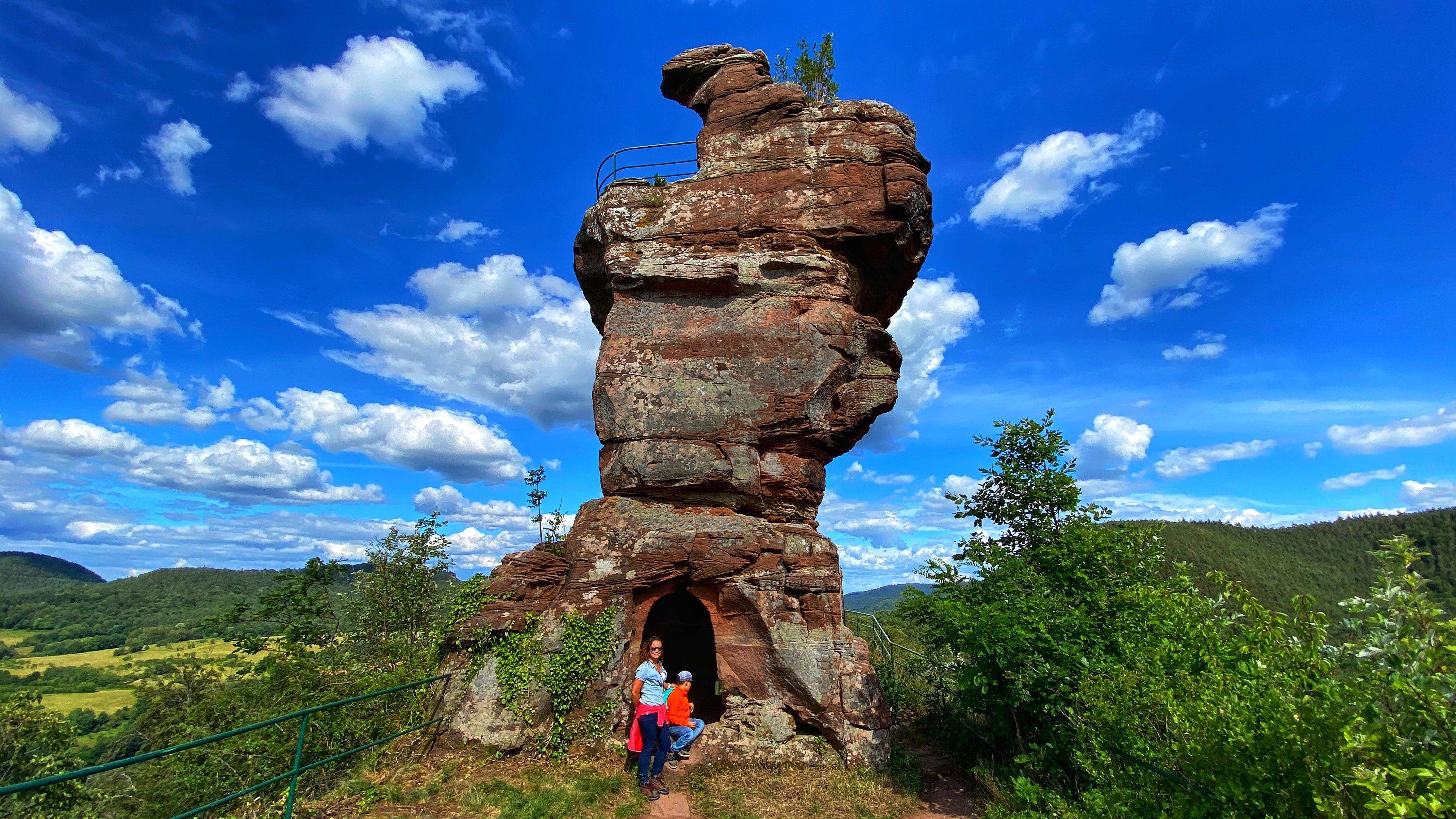Burgruine Drachenfels Aufstieg