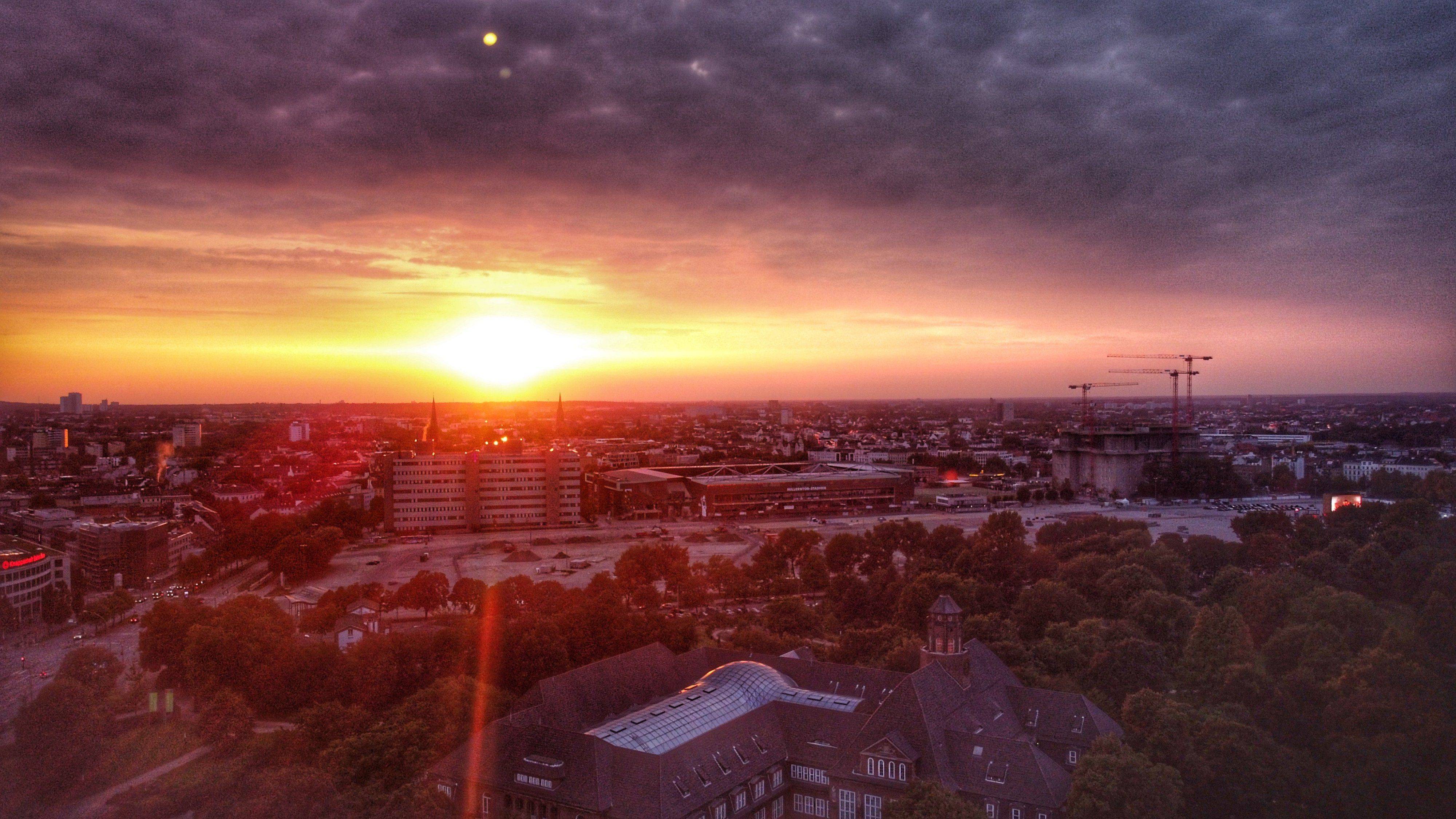 Hamburg Sonnenuntergang