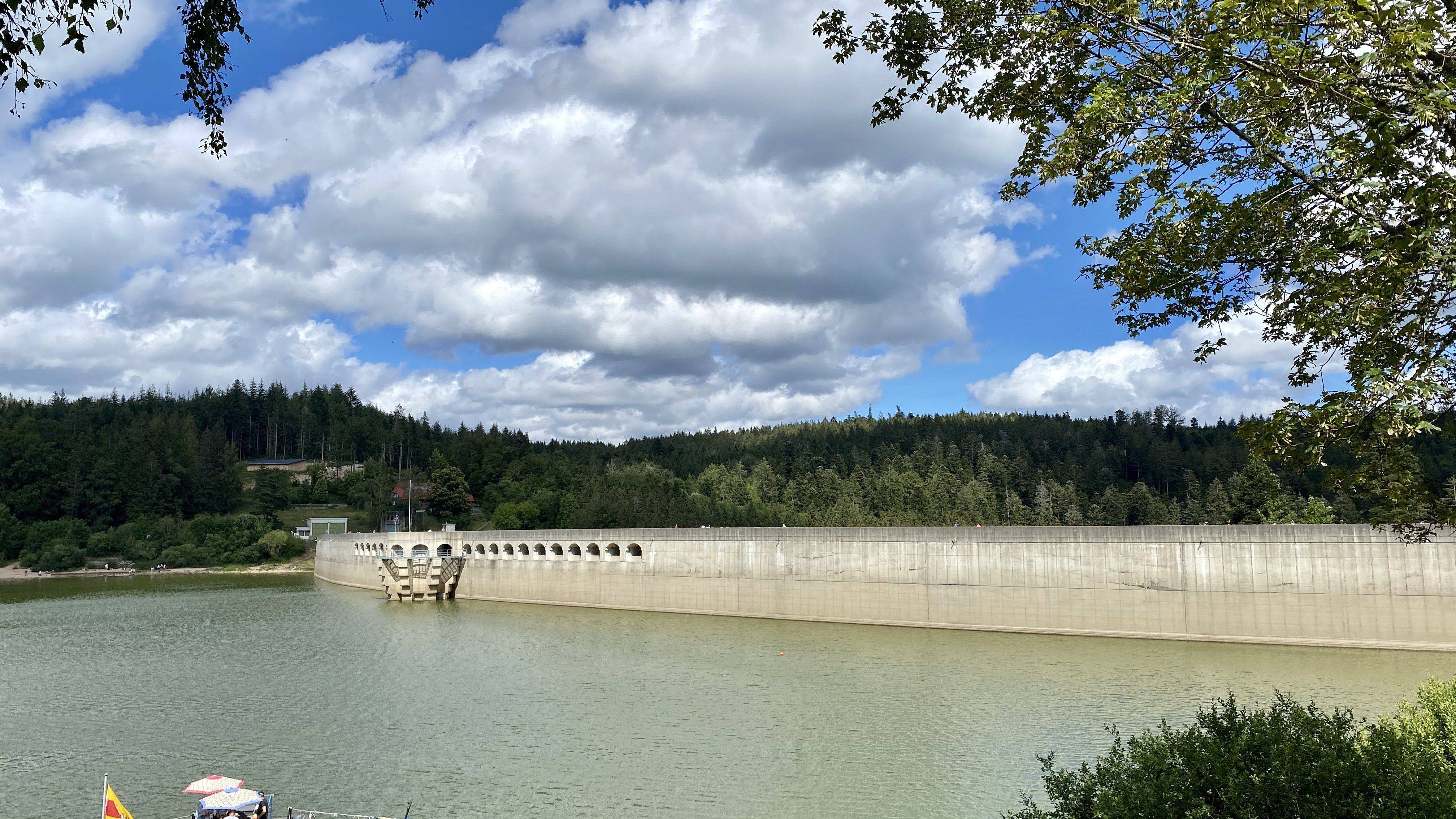 Schwarzenbach Talsperre Staumauer