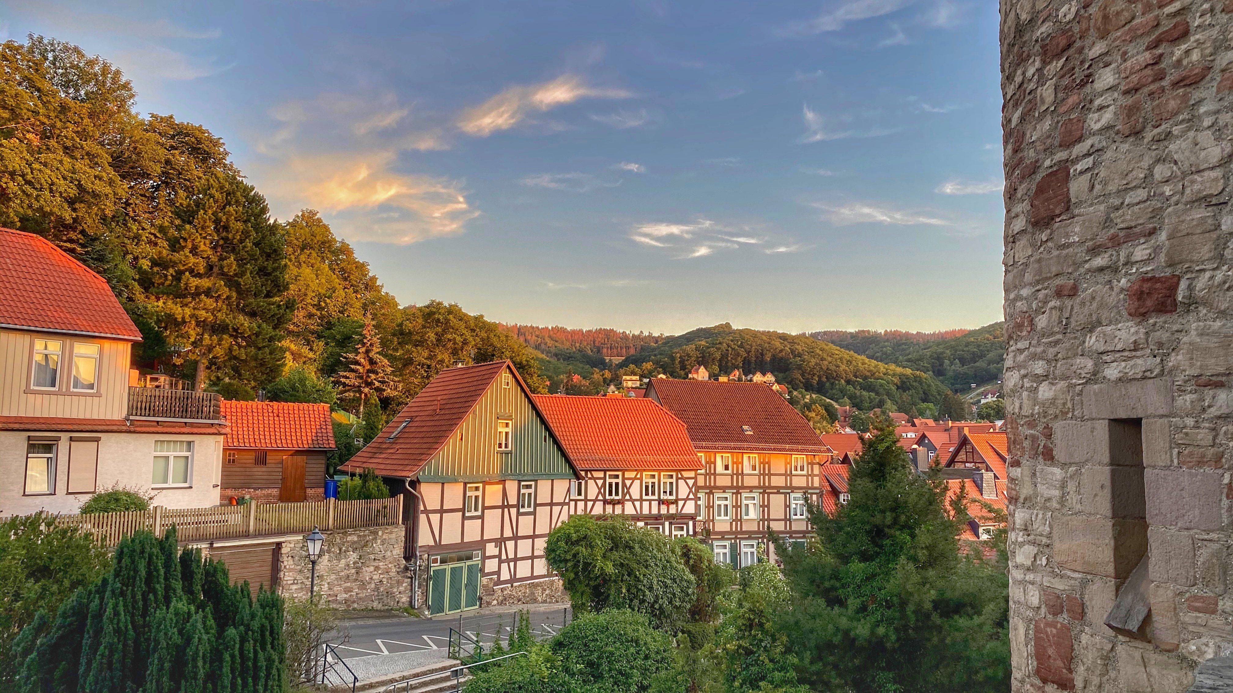Sonnenuntergang in der Nähe vom Schloss Wernigerode