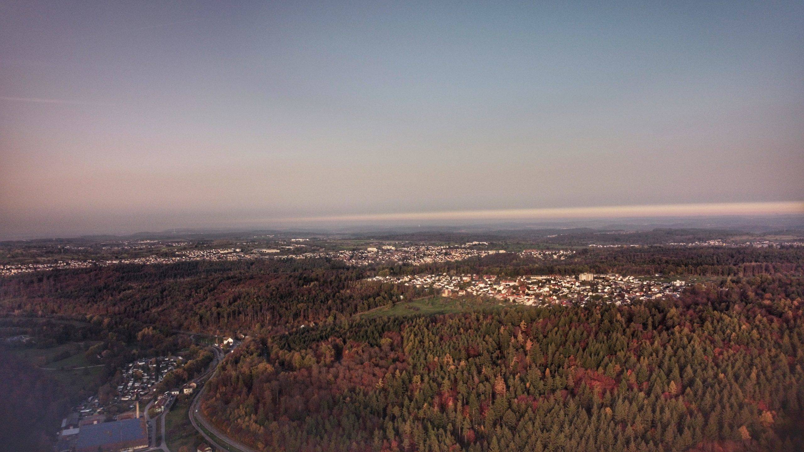 Rheinebene Drohne Schwarzwald