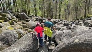 Felsenmeer Odenwald Kinder Kraxeln
