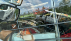 Spiegelbild Unimog im Anstieg