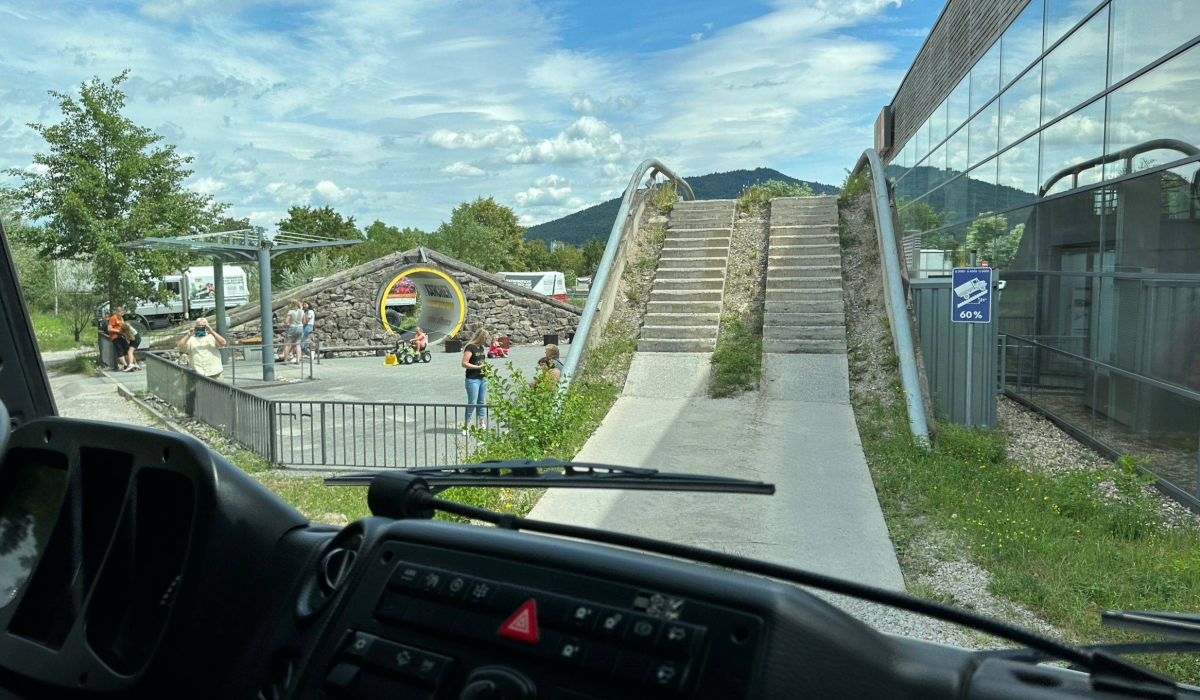 fahren mit dem Unimog