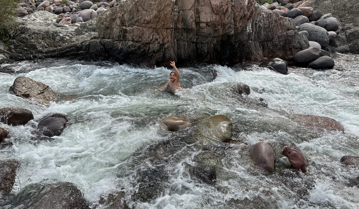 Flussbett Wandern Korsika
