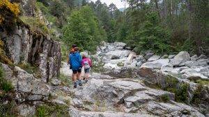 Flussbett Wanderung Manganellotal