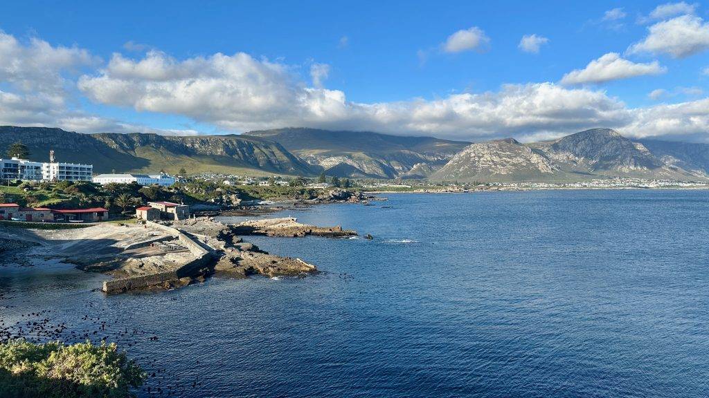 Aussicht auf die Küste von Hermanus