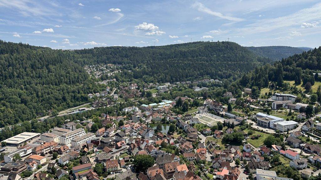 Aussicht Burg Bad Liebenzell Schwarzwald