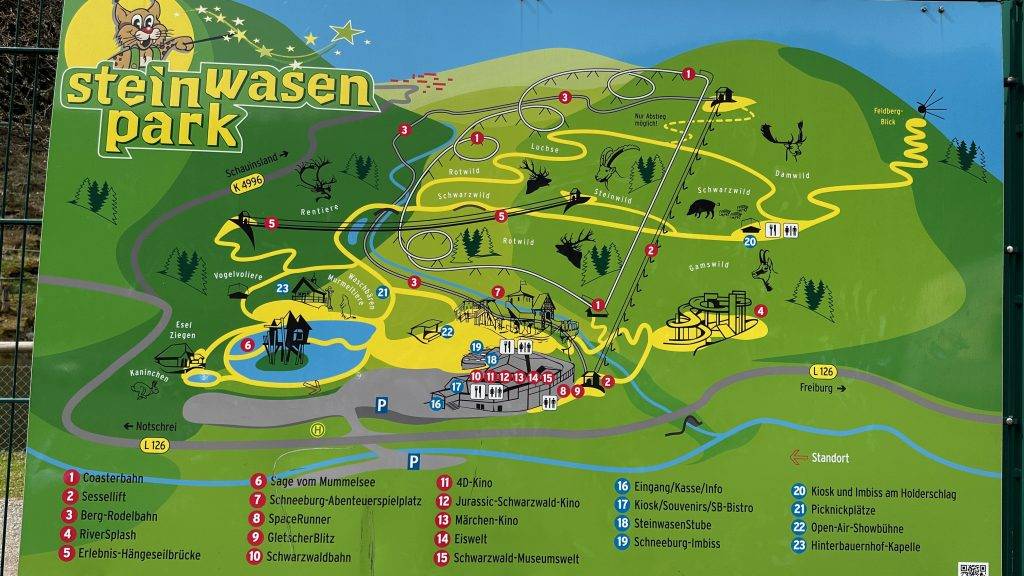 Steinwasenpark Übersichtskarte