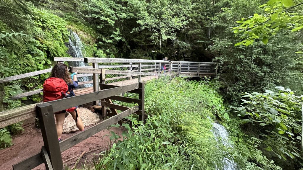Sankenbach Wasserfall Stauanlage